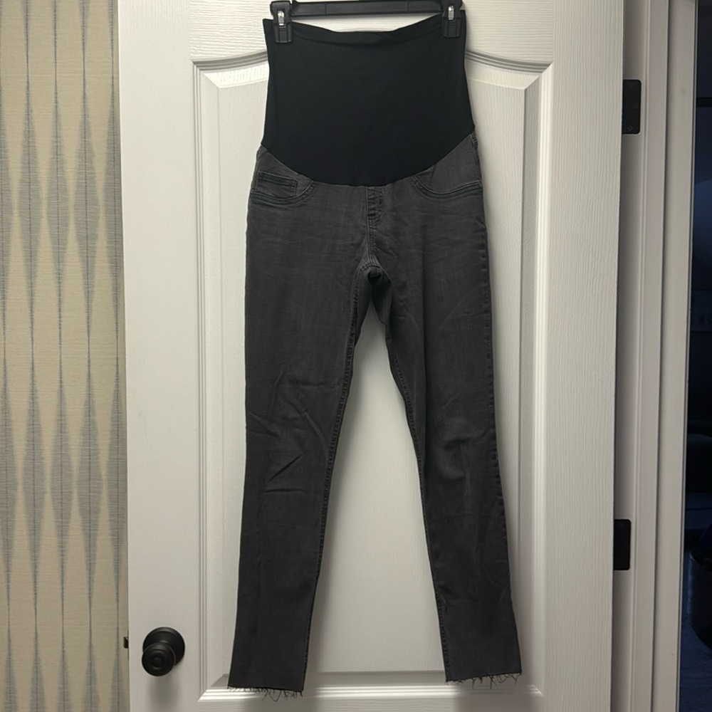 Indigo blue maternity denim